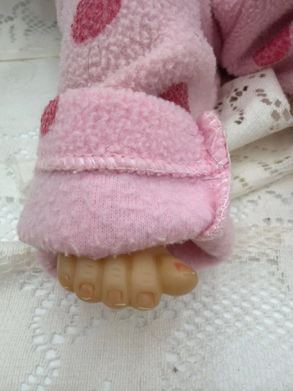 Reborn Baby Doll Giraffe Shirt Pink Polka Dot Pants Realistic Body 18